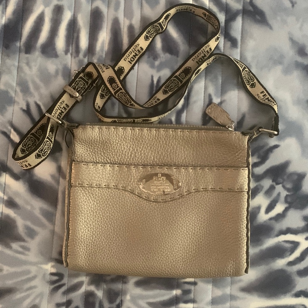 Authentic Vintage Fendi Selleria Crossbody Bag w/ Duskbag